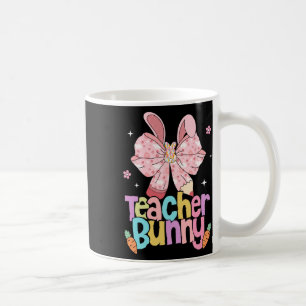 Caneca De Café Professor Bunny Bow Lápis Dias de Páscoa Ressurrei