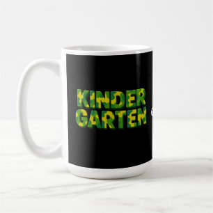 Caneca De Café Professor Camouflage Meninos do Jardim de Infância