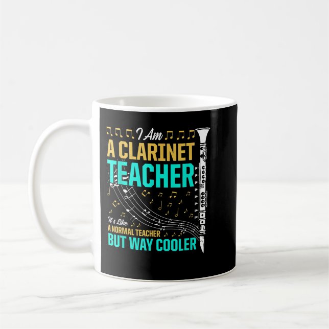 Caneca De Café Professor Clarinet É Como Um Professor Normal Bu (Esquerda)
