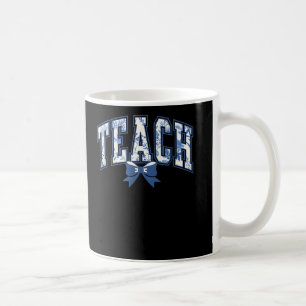 Caneca De Café Professor Coquette Toile Blue Arco Floral