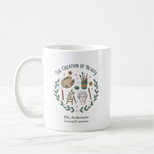 Caneca De Café Professor de Arte Personalizado A Criação da Belez