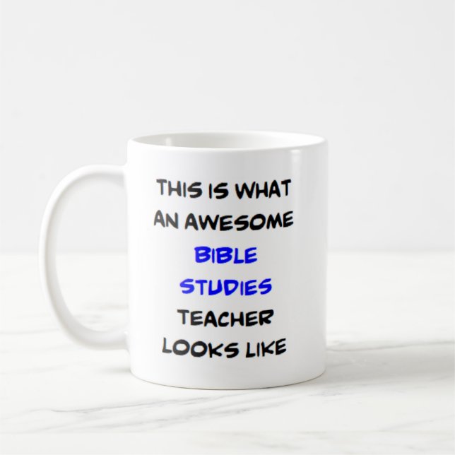 Caneca De Café professor de bíblias, incrível (Esquerda)