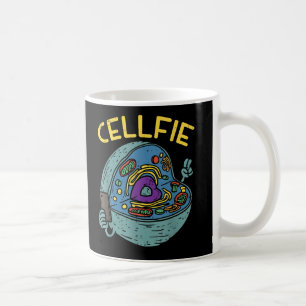 Caneca De Café Professor de Biologia Científica Cell Fie Funny