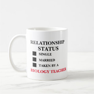 Caneca De Café Professor de Biologia do Status da Relação