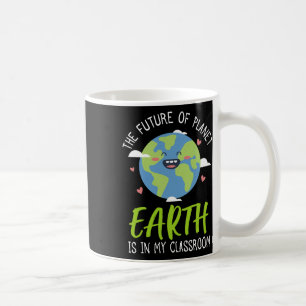 Caneca De Café Professor De Camisa Do Dia Da Terra 2025 O Futuro 