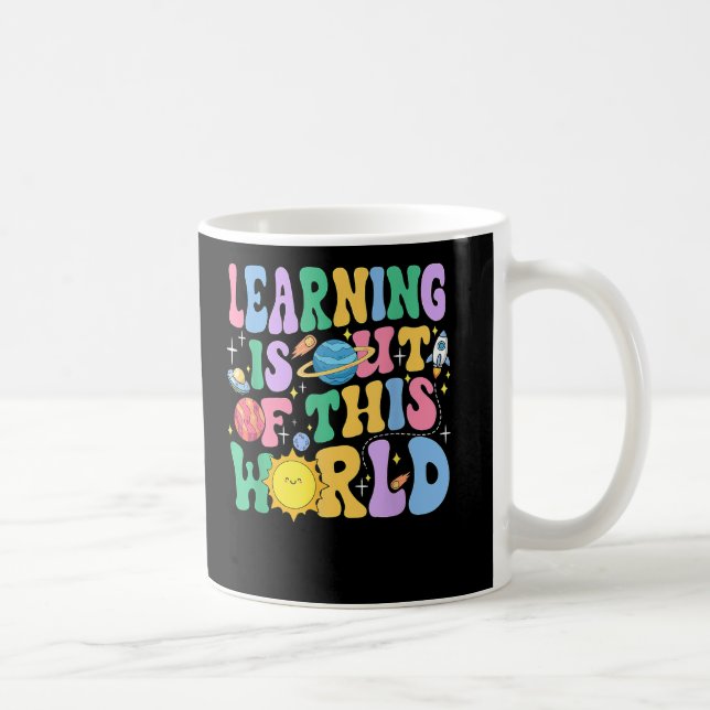 Caneca De Café Professor de Ciência do Sistema Solar (Direita)