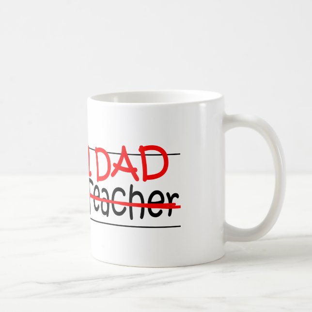 Caneca De Café Professor de ciências do pai do trabalho (Direita)