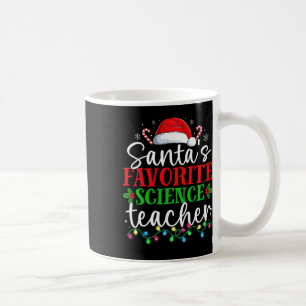 Caneca De Café Professor de Ciências Favorito do Papai Noel Natal