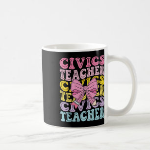Caneca De Café Professor de Cívica Cidadania Ciência Política De