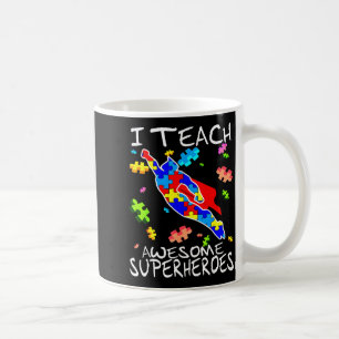 Caneca De Café Professor de Conscientização do Autismo Eu Ensino