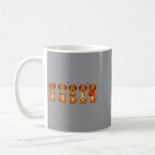 Caneca De Café Professor de Dachshund Apreciação do Governo