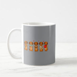 Caneca De Café Professor de Dachshund Apreciação do Governo
