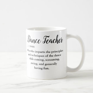 Caneca De Café Professor de dança