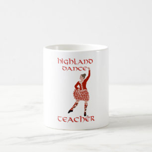 Caneca De Café Professor de Dança das Terras Altas Escocesas