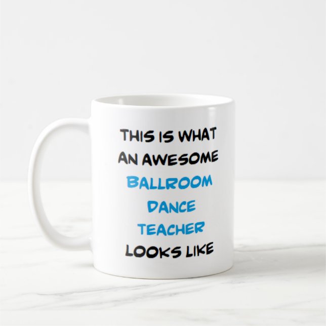 Caneca De Café professor de dança de salão, incrível (Esquerda)
