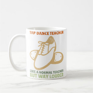 Caneca De Café Professor de Dança de Sapateado Apreciação Dança d