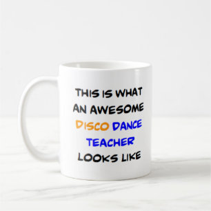 Caneca De Café professor de dança discoteca incrível