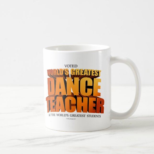 Caneca de Café Professor de Dança Mais Incrível do (Direita)