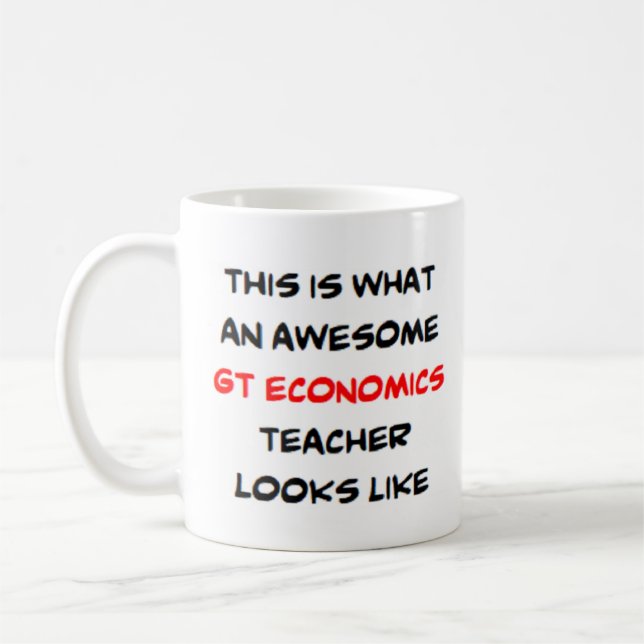 Caneca De Café professor de economia, incrível (Esquerda)