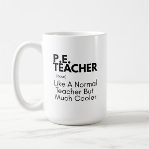 Caneca De Café Professor de Educação Física Engraçado Definido
