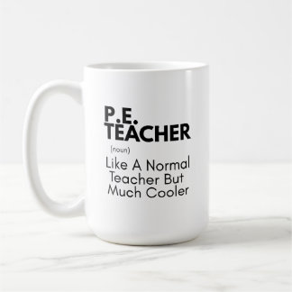 Caneca De Café Professor de Educação Física Engraçado Definido 