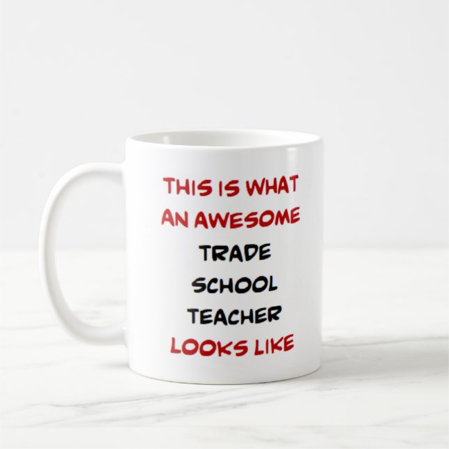 Caneca De Café professor de escola profissional, incrível (Esquerda)