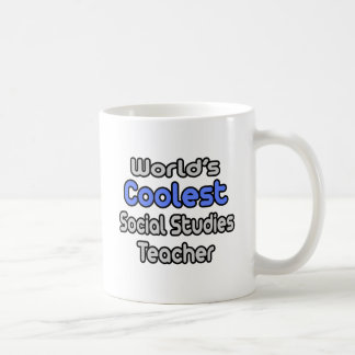 Caneca De Café Professor de Estudos Sociais Mais Legal do Mundo