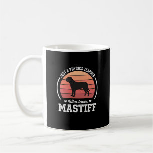 Caneca De Café Professor de Física Mastiff Amante de Cães