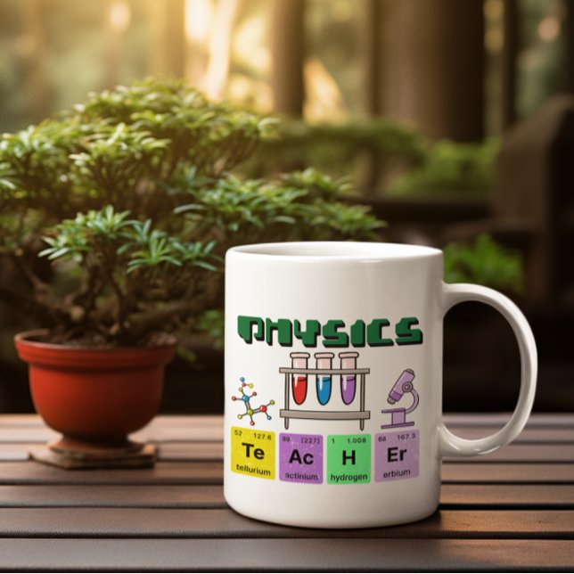 Caneca De Café Professor De Física Mug, Presente Para Professora (Criador carregado)