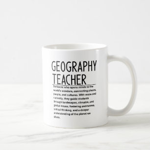 Caneca De Café professor de geografia