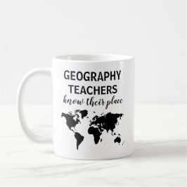 Caneca De Café Professor de Geografia Engraçada Dando Café Mug