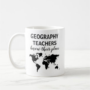 Caneca De Café Professor de Geografia Engraçada Dando Café Mug