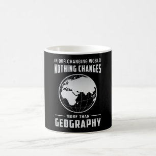 Caneca De Café Professor de Geografia Mapa Engraçado Mundo Cont