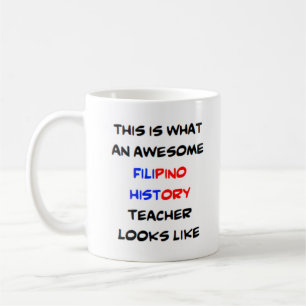 Caneca De Café professor de história do filipino, incrível Mug