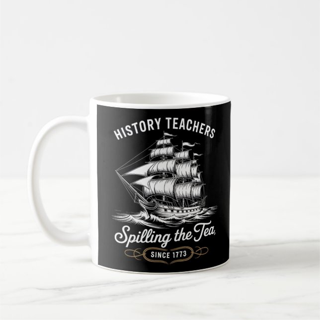 Caneca De Café Professor De História Engraçado Dizendo Chá Espeta (Esquerda)