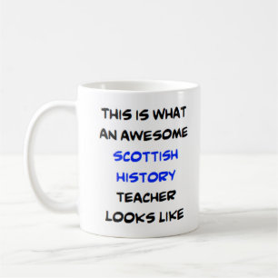 Caneca De Café professor de história escocês, incrível