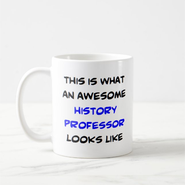 Caneca De Café professor de história, incrível (Esquerda)