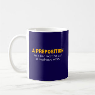 Caneca De Café Professor de Inglês Engraçado Nerd de Gramática Pi