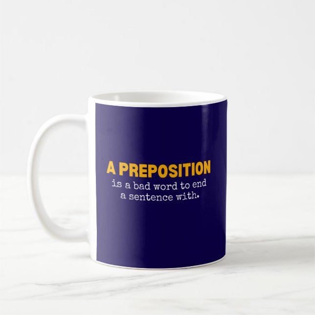 Caneca De Café Professor de Inglês Engraçado Nerd de Gramática Pi (Esquerda)