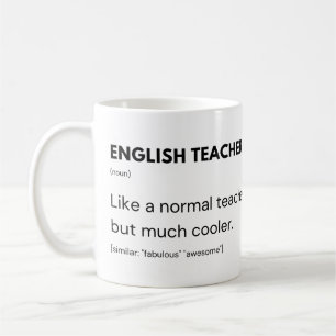 Caneca De Café Professor de Inglês Legal Professor e Educador