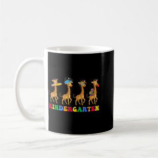 Caneca De Café Professor de Jardim de Infância de Girafa Engraçad