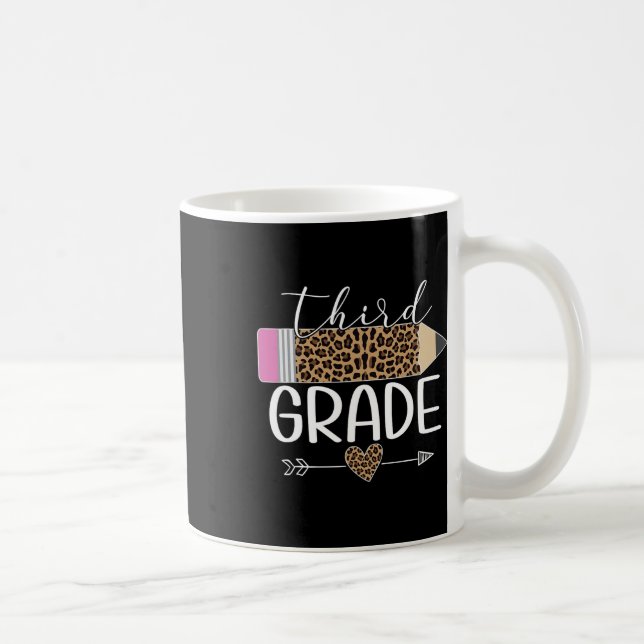 Caneca De Café Professor de Lápis de Leopardo da Terceira Série B (Direita)