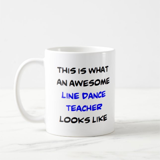 Caneca De Café professor de line dance, incrível (Esquerda)