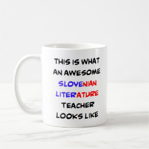 Caneca De Café professor de literatura esloveno, incrível Mug