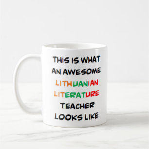 Caneca De Café professor de literatura lituano, incrível Mug