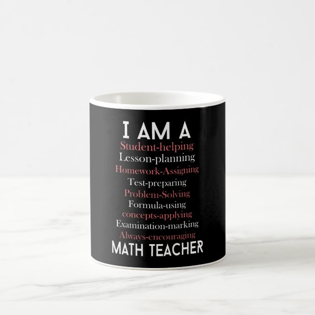 Caneca De Café Professor de matemática (Centro)