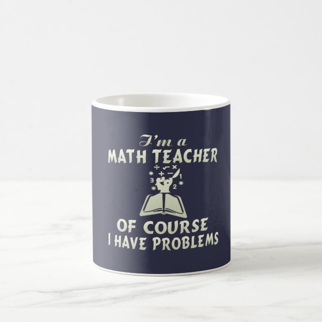 Caneca De Café Professor de matemática (Centro)