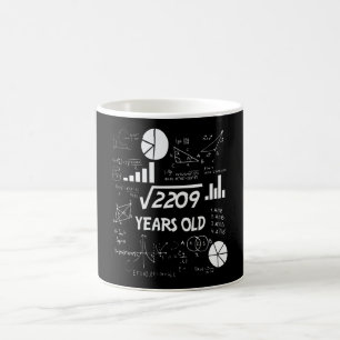 Caneca De Café Professor de Matemática de 47 Anos de Idade no Dom
