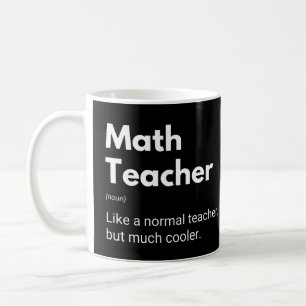 Caneca De Café Professor de Matemática Definição Divertida de Mat