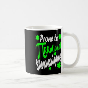 Caneca De Café Professor de Matemática Dia do Pi Dia de São Patrí